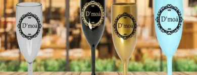 Imagem 4 da empresa RASTEIRINHAS PERSONALIZADAS PARA CASAMENTO Taças Jateadas em Guarulhos SP